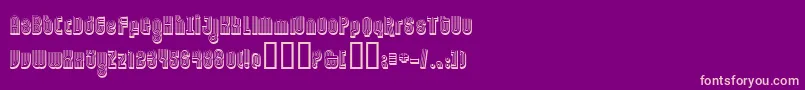 Ftorname Font – Pink Fonts on Purple Background