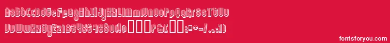 Ftorname Font – White Fonts on Red Background