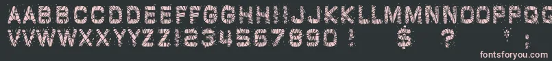 GlazKrakSolid Font – Pink Fonts on Black Background