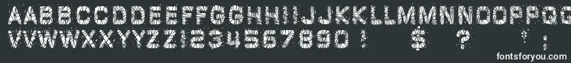 GlazKrakSolid Font – White Fonts on Black Background