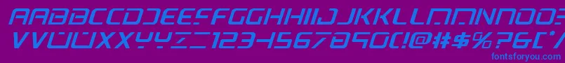 More about Psyonicexpandital Font Psyonicexpandital Font – Blue Fonts on Purple Background