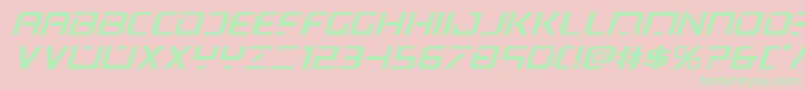 Psyonicexpanditalフォントについての詳細 フォントPsyonicexpandital – ピンクの背景に緑の文字