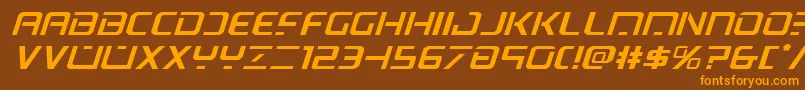 fuente Psyonicexpandital – Fuentes Naranjas Sobre Fondo Marrón