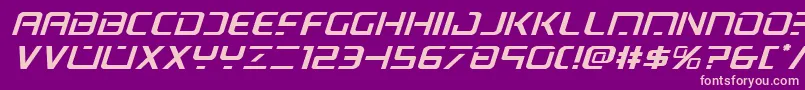 Psyonicexpanditalフォントについての詳細 フォントPsyonicexpandital – 紫の背景にピンクのフォント