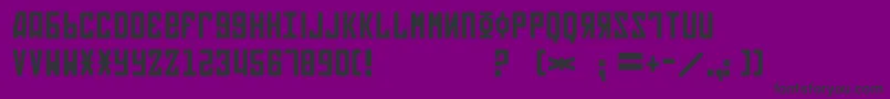 Soviet4 Font – Black Fonts on Purple Background