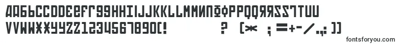 Шрифт Soviet4 – заполненные шрифты