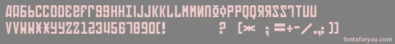 Weitere Informationen zur Soviet4-Schriftart Soviet4-Schriftart – Rosa Schriften auf grauem Hintergrund
