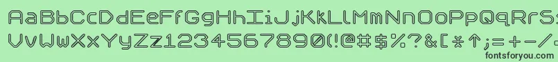 Speculo Font – Black Fonts on Green Background