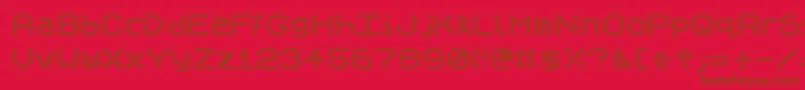 Speculo Font – Brown Fonts on Red Background