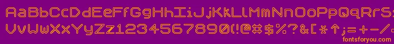 Speculo Font – Orange Fonts on Purple Background