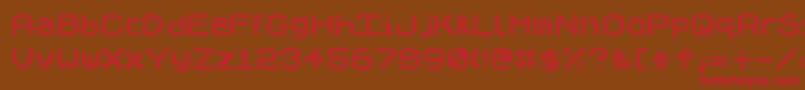 Speculo Font – Red Fonts on Brown Background