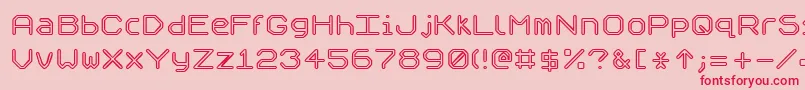 Speculo Font – Red Fonts on Pink Background