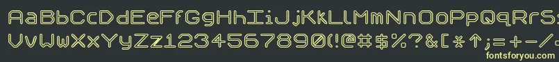 Speculo Font – Yellow Fonts on Black Background