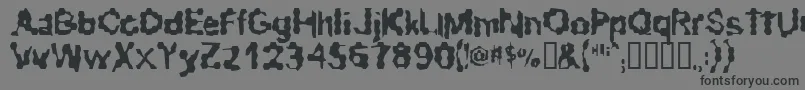 RibbedRoughRider Font – Black Fonts on Gray Background