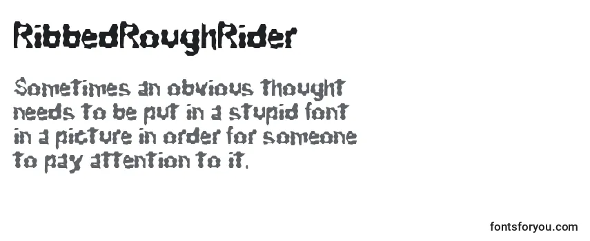 Обзор шрифта RibbedRoughRider
