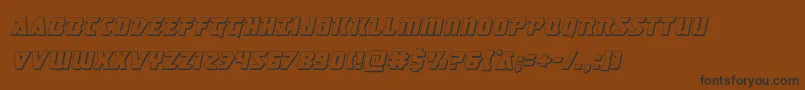 Masterbreaker3Dital Font – Black Fonts on Brown Background