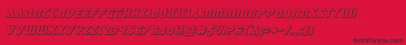 Masterbreaker3Dital Font – Black Fonts on Red Background