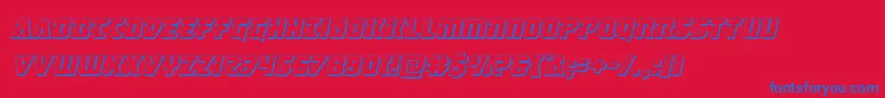 Masterbreaker3Dital Font – Blue Fonts on Red Background