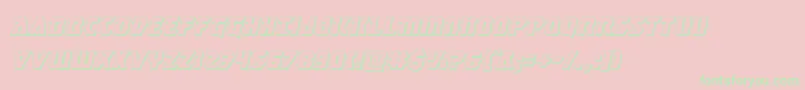 Masterbreaker3Dital Font – Green Fonts on Pink Background