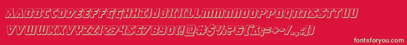 Masterbreaker3Dital Font – Green Fonts on Red Background