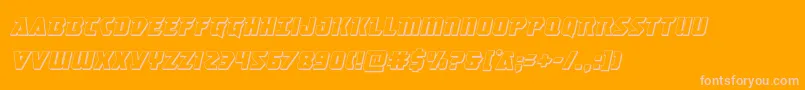 Masterbreaker3Dital Font – Pink Fonts on Orange Background