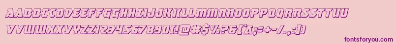Masterbreaker3Dital Font – Purple Fonts on Pink Background