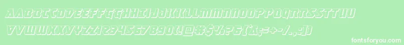 Masterbreaker3Dital Font – White Fonts on Green Background