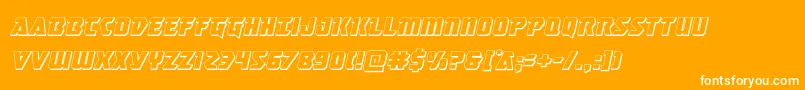Masterbreaker3Dital Font – White Fonts on Orange Background