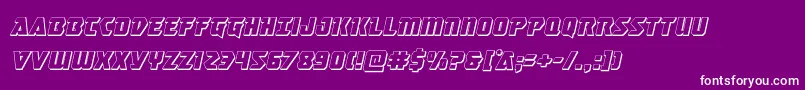 Masterbreaker3Dital Font – White Fonts on Purple Background