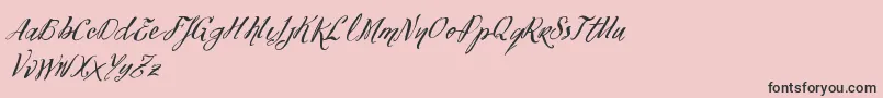 VtksFelicidade2016-Schriftart – Schwarze Schriften auf rosa Hintergrund