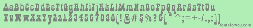 GildialnbkRegular Font – Gray Fonts on Green Background