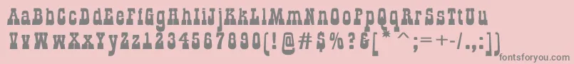 GildialnbkRegular Font – Gray Fonts on Pink Background