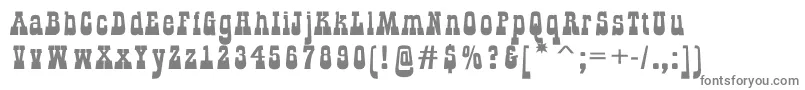 GildialnbkRegular Font – Gray Fonts on White Background