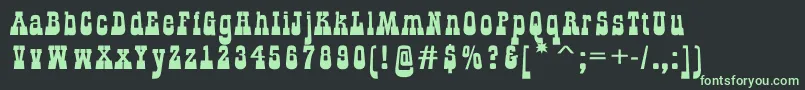 GildialnbkRegular Font – Green Fonts on Black Background