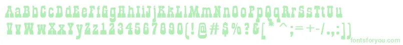 GildialnbkRegular Font – Green Fonts on White Background