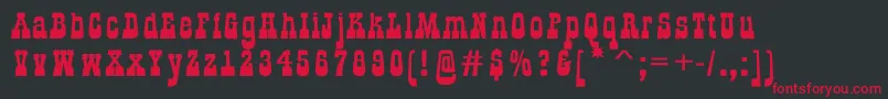 GildialnbkRegular Font – Red Fonts on Black Background