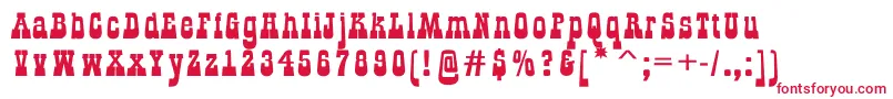 GildialnbkRegular Font – Red Fonts on White Background