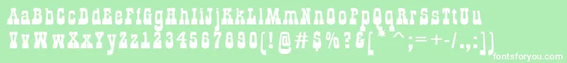 GildialnbkRegular Font – White Fonts on Green Background