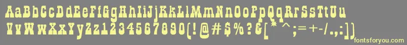 GildialnbkRegular Font – Yellow Fonts on Gray Background