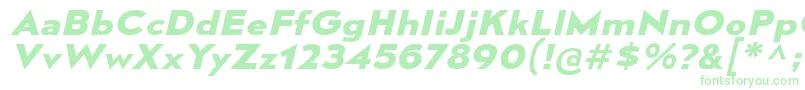 MesmerizeExBdIt Font – Green Fonts on White Background