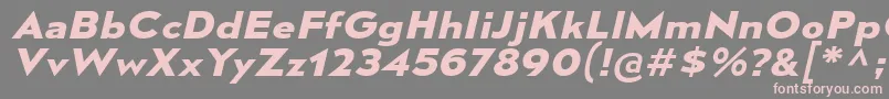 MesmerizeExBdIt Font – Pink Fonts on Gray Background