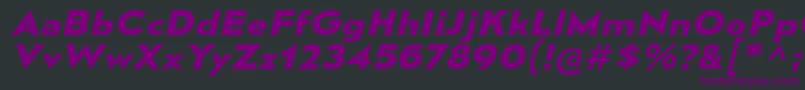 MesmerizeExBdIt Font – Purple Fonts on Black Background