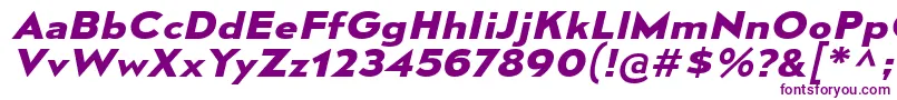 MesmerizeExBdIt Font – Purple Fonts on White Background