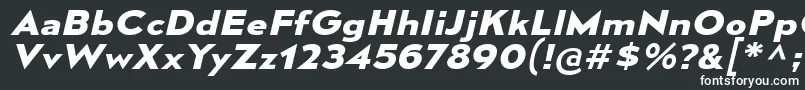 MesmerizeExBdIt Font – White Fonts on Black Background