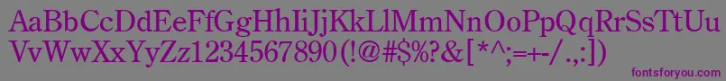 Шрифт Oldstyleclassic – фиолетовые шрифты на сером фоне