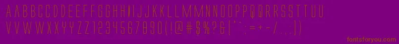 Alienleague Font – Brown Fonts on Purple Background