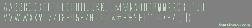 Alienleague Font – Green Fonts on Gray Background