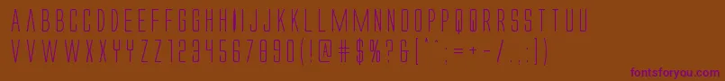 Alienleague Font – Purple Fonts on Brown Background