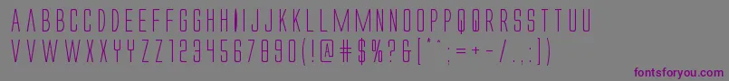 Шрифт Alienleague – фиолетовые шрифты на сером фоне