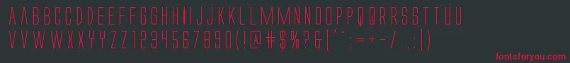 Alienleague Font – Red Fonts on Black Background